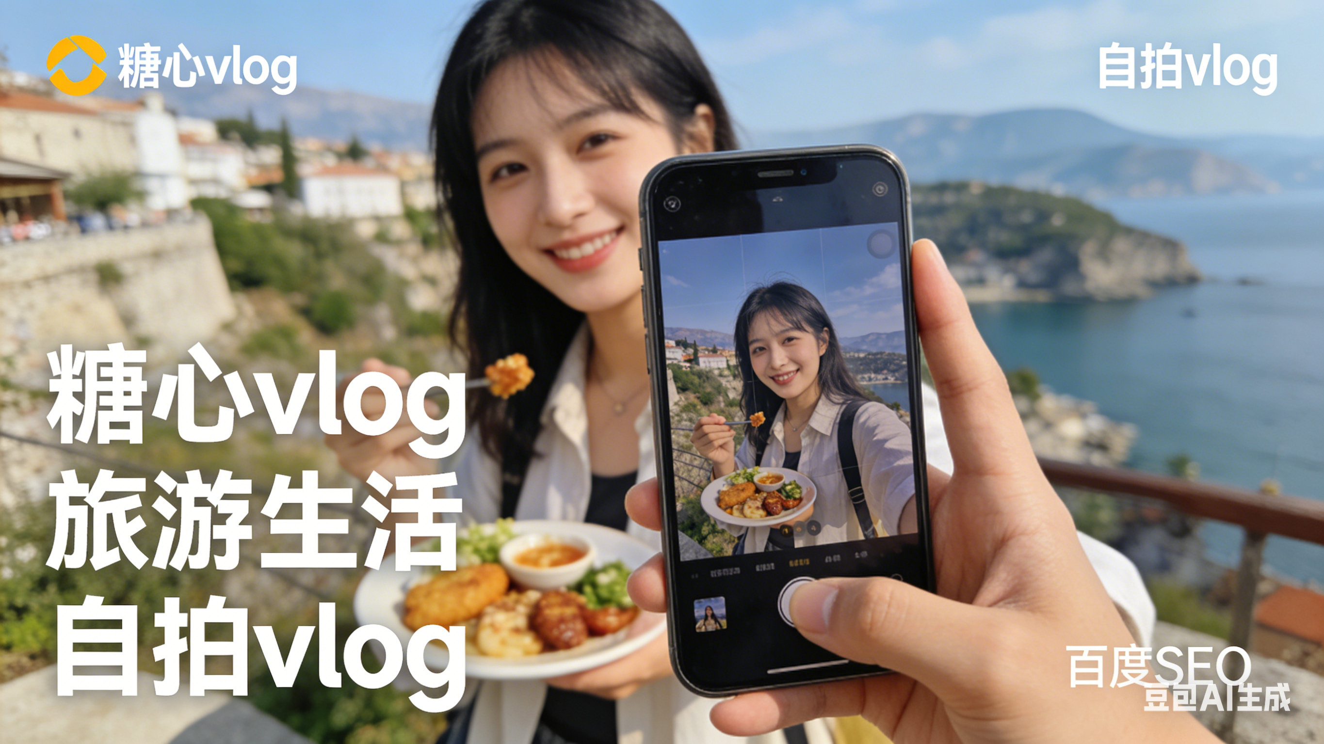 糖心vlog内容合规 - 原创唯一的旅游生活自拍vlog内容，自然嵌入关键词适配百度SEO